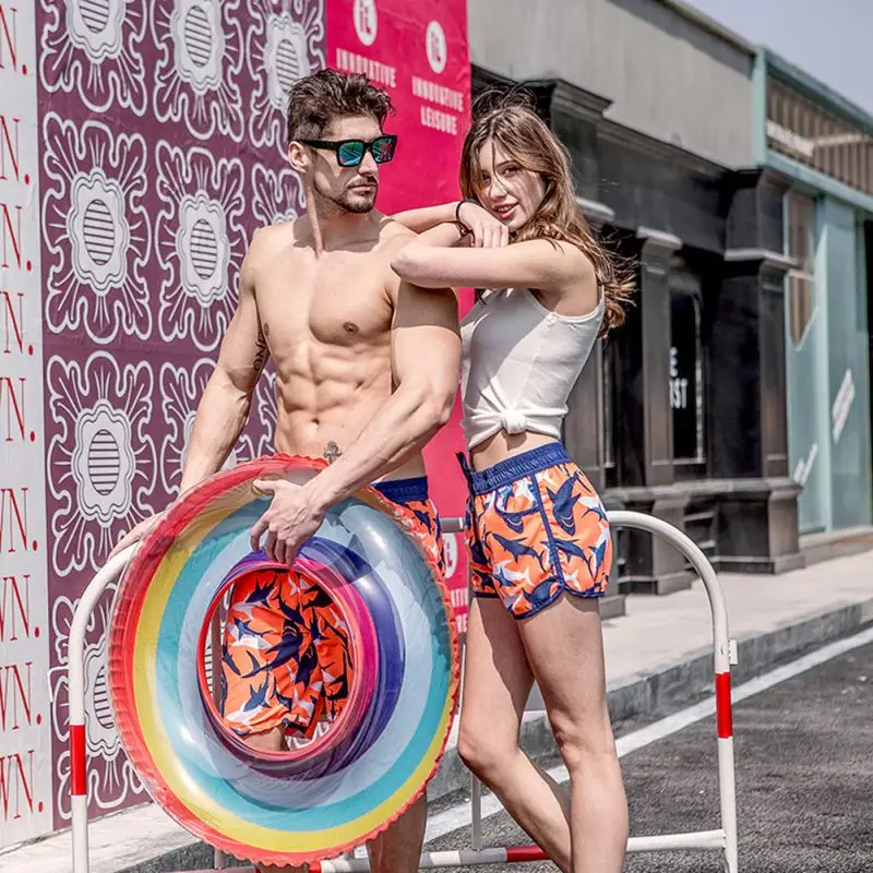 COCKCON новые летние мужские/влюбленные пляжные шорты быстросохнущие шорты с принтом повседневные модные пляжные шорты для пар Q15