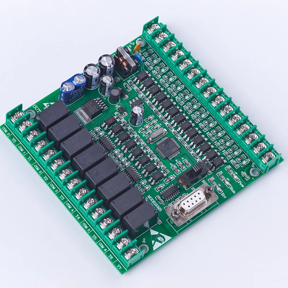 plc programmable logic controller fx2n 20mr stm32 12 input 8 relay output learning board automatic motor driver DC 24V