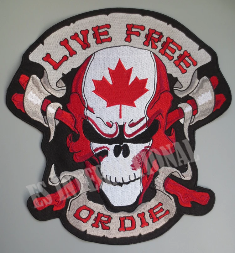 12 inches large Embroidery Patches for Jacket Back Vest Motorcycle