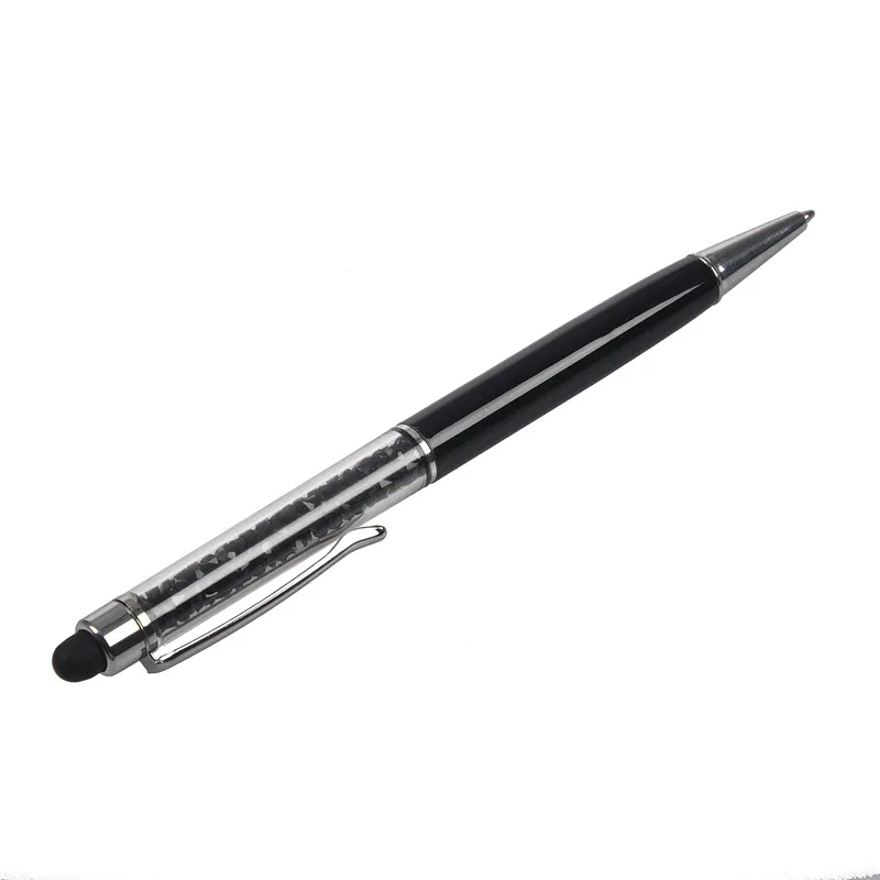1 шт Кристалл 2-в-1 Стилусы емкостный щупы Stylus сенсорная Шариковая ручка для iPhone/iPad/samsung/Google/Kindle/для всех Touc