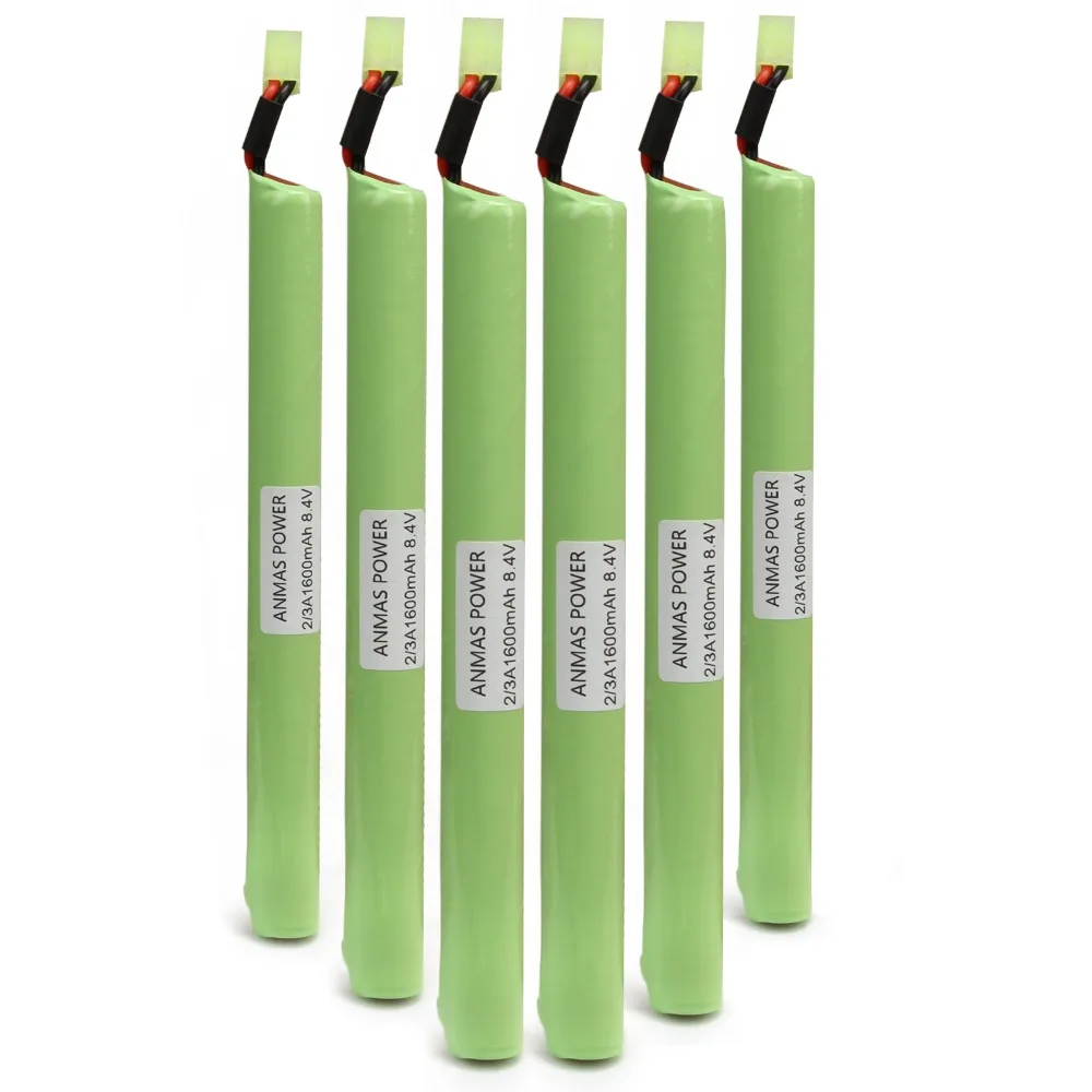 Anmaspower 8,4 V 1600mAh палка NiMH 2/3A страйкбол аккумуляторная батарея мини разъем Tamiya