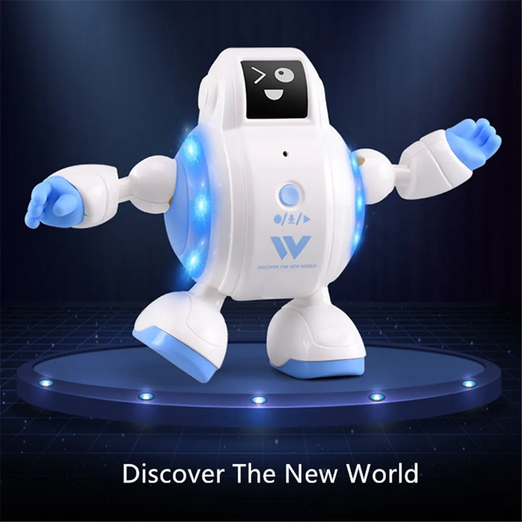

Robot Toy Attop Face Expression Switchable Robot With Music Light Toy For Kids Gift Suitable For Children Over 6 Years Old