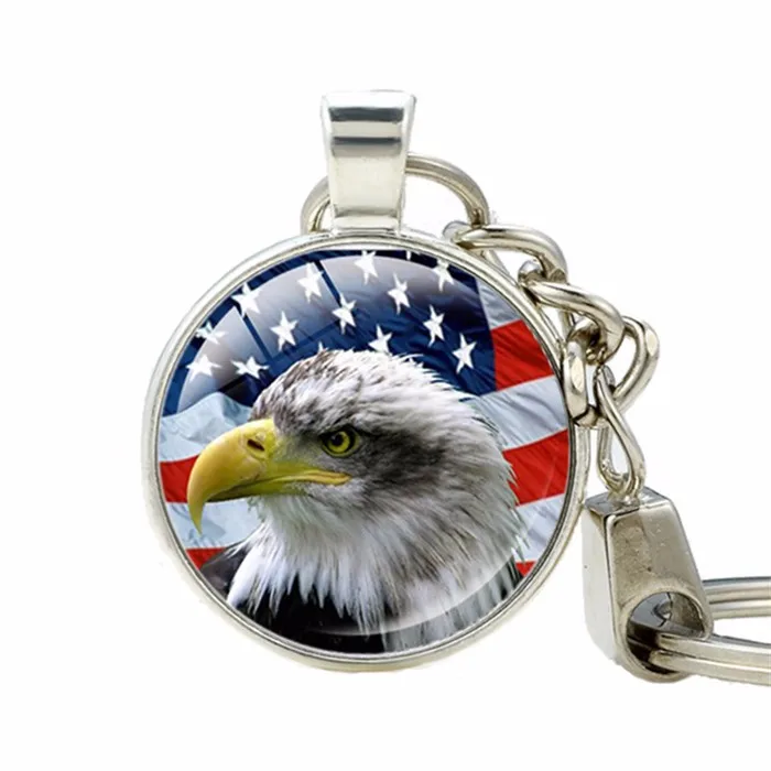 Модный очаровательный американский флаг брелок звезды и полосы США брелок для ключей «флаг» подарок подруге подарки на день отца