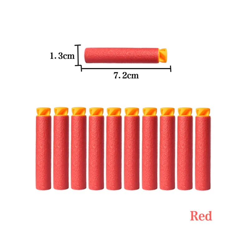 10 шт. TPR Универсальная головка 7,2 см мягкие пули для Nerf винтовка пистолет игрушка экологичный легкий безопасный заправка Дартс Детский подарок - Цвет: 3