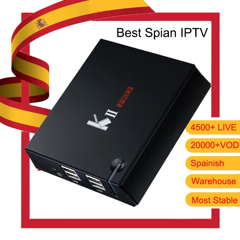 

Mecool K2 KII PRO with 1 year Spain IPTV Android 5.1.1 OS DVB-T2/S2 Support Cccam satellite receiver 2GB/16GB S905D Media Player