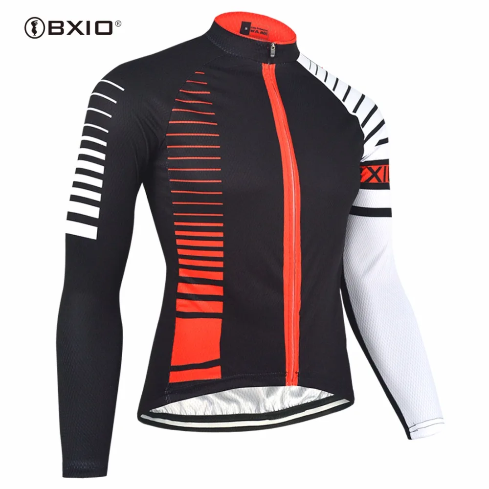 Bxio Winter Thermal Fleece Cycling Jerseys Pro Bike Jersey Warm Long