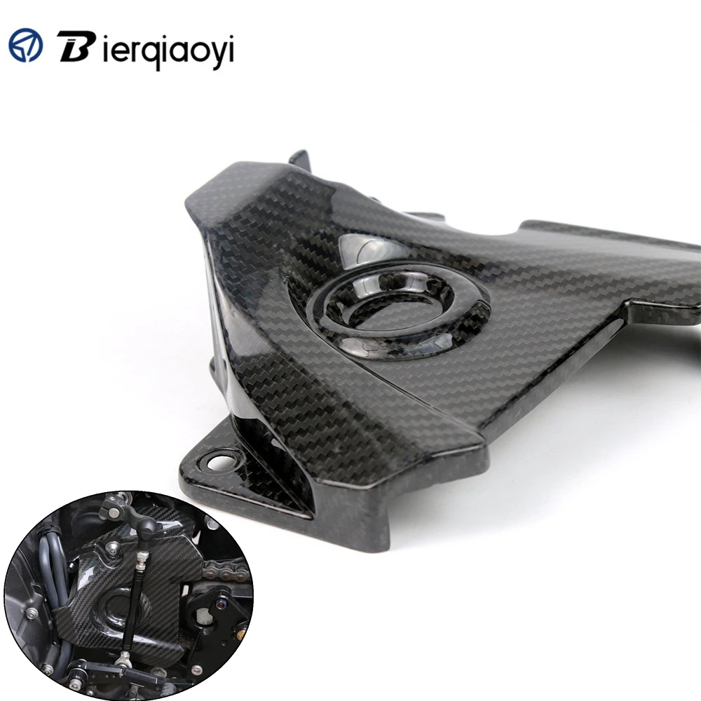 Motorcycle MT09- Carbon Fiber Engine Sprocket Chain Clutch Case Cover For Yamaha MT09 FZ09 MT-09 MT 09 Tracer FZ 09