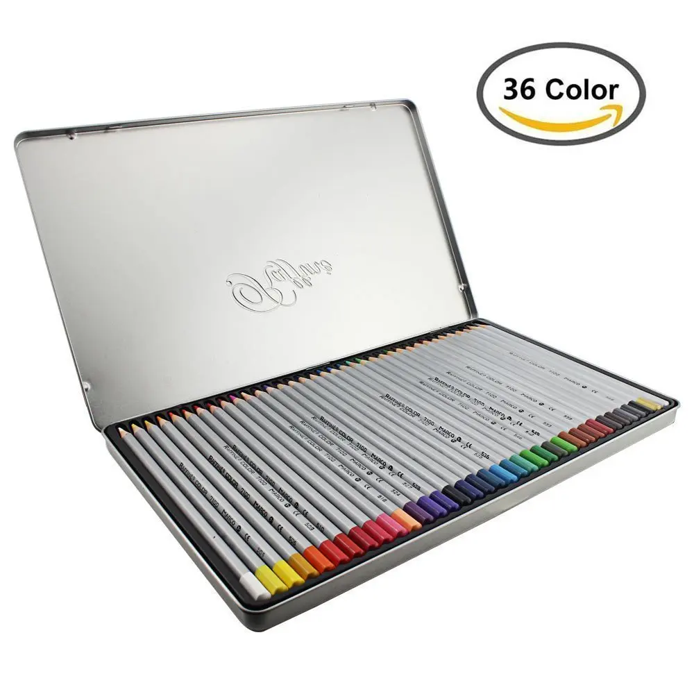 

Colored Pencils - Set of 36 Pencil Colors From Surreal Ideas. Great For Coloring and Drawing For Adults and Kids!