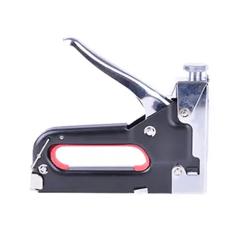 

Durable Three-purpose Manual Code Nail Gun U-shaped Nails Carbon Steel Straight Nails Thick Nail Silver Color