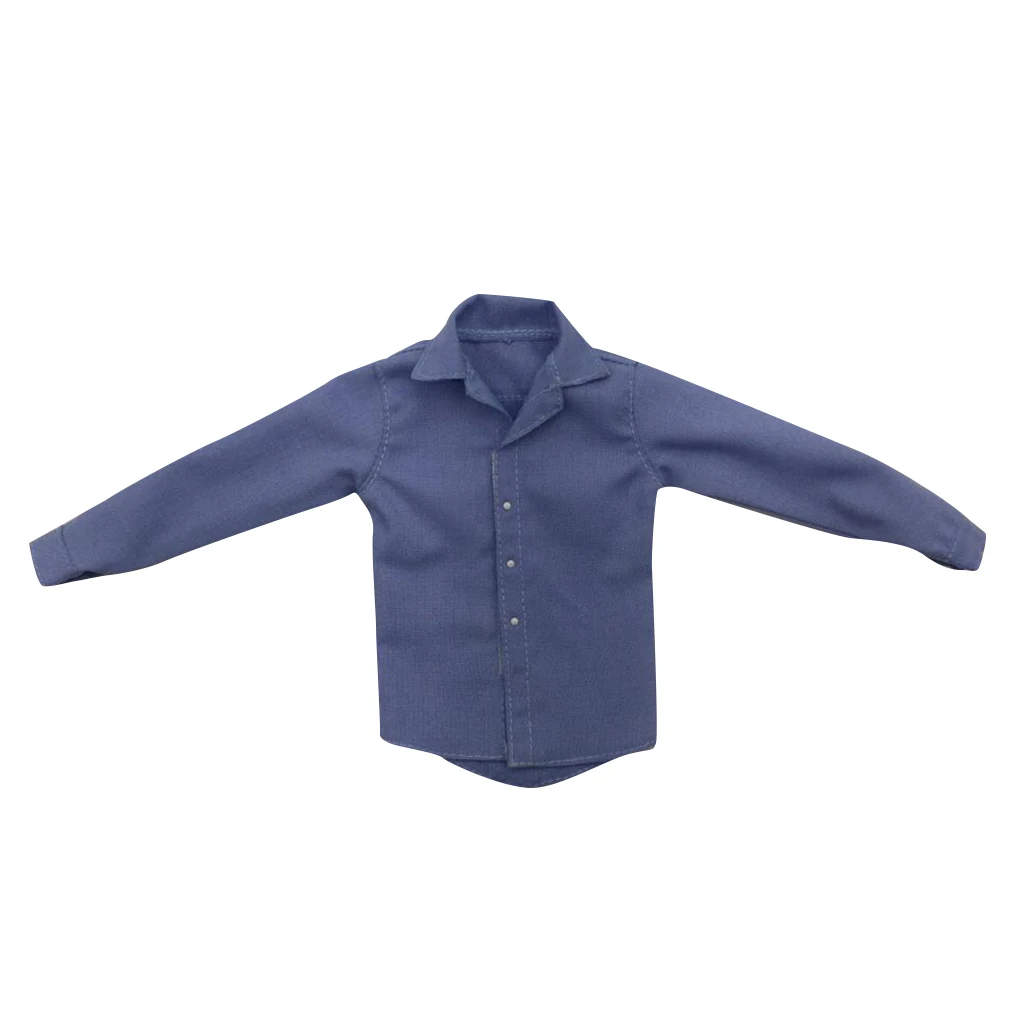 1/6 шкала мужская рубашка мужская одежда для 12 ''горячие игрушки Phicen kumik солдат фигурка тело кукла игрушка DIY аксессуары - Цвет: Blue