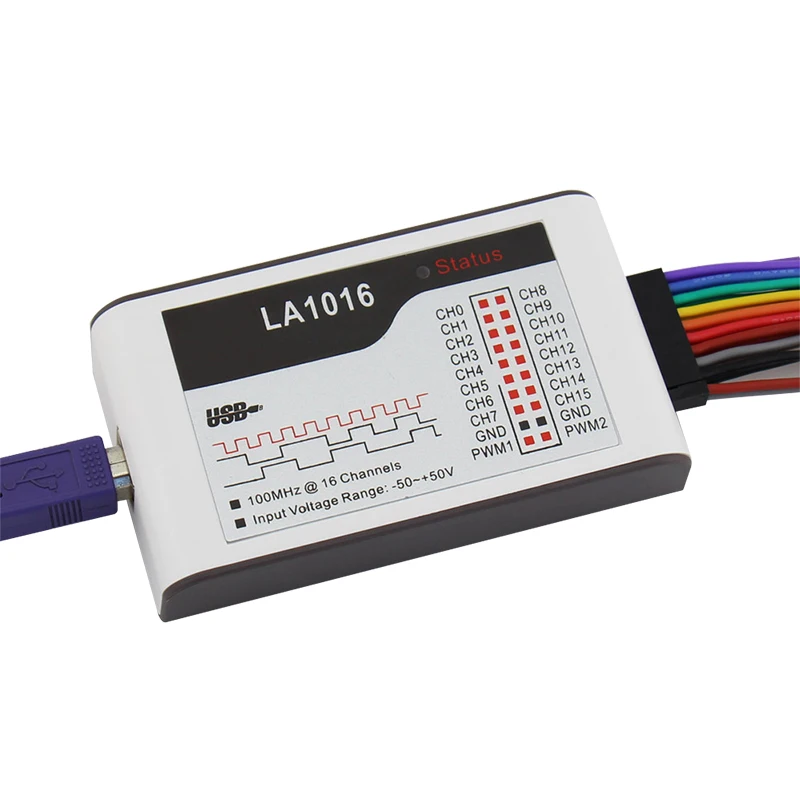 Monday Kids Kingst LA1016 USB Logic Analyzer 16 Channels 100M Sampling Rate 10G Depth MCU ARM