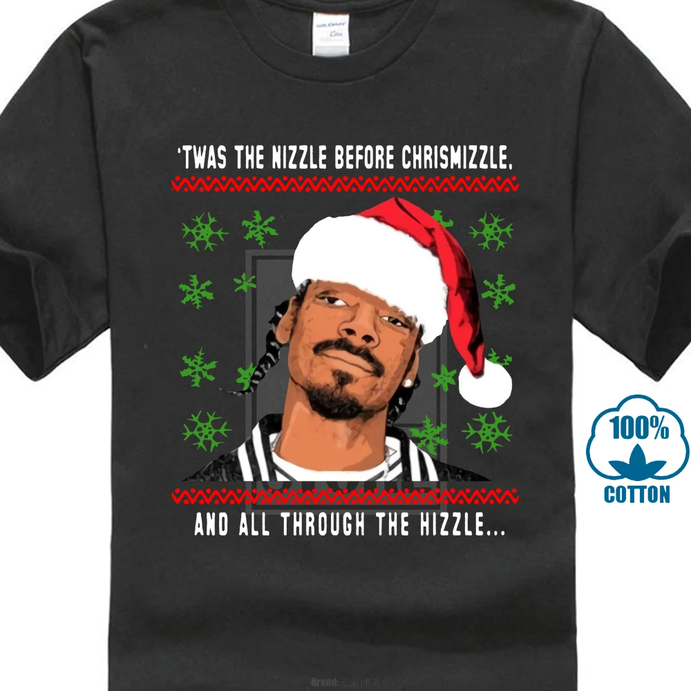 Snoop Dogg Рождество Twas The Nizzle перед футболкой