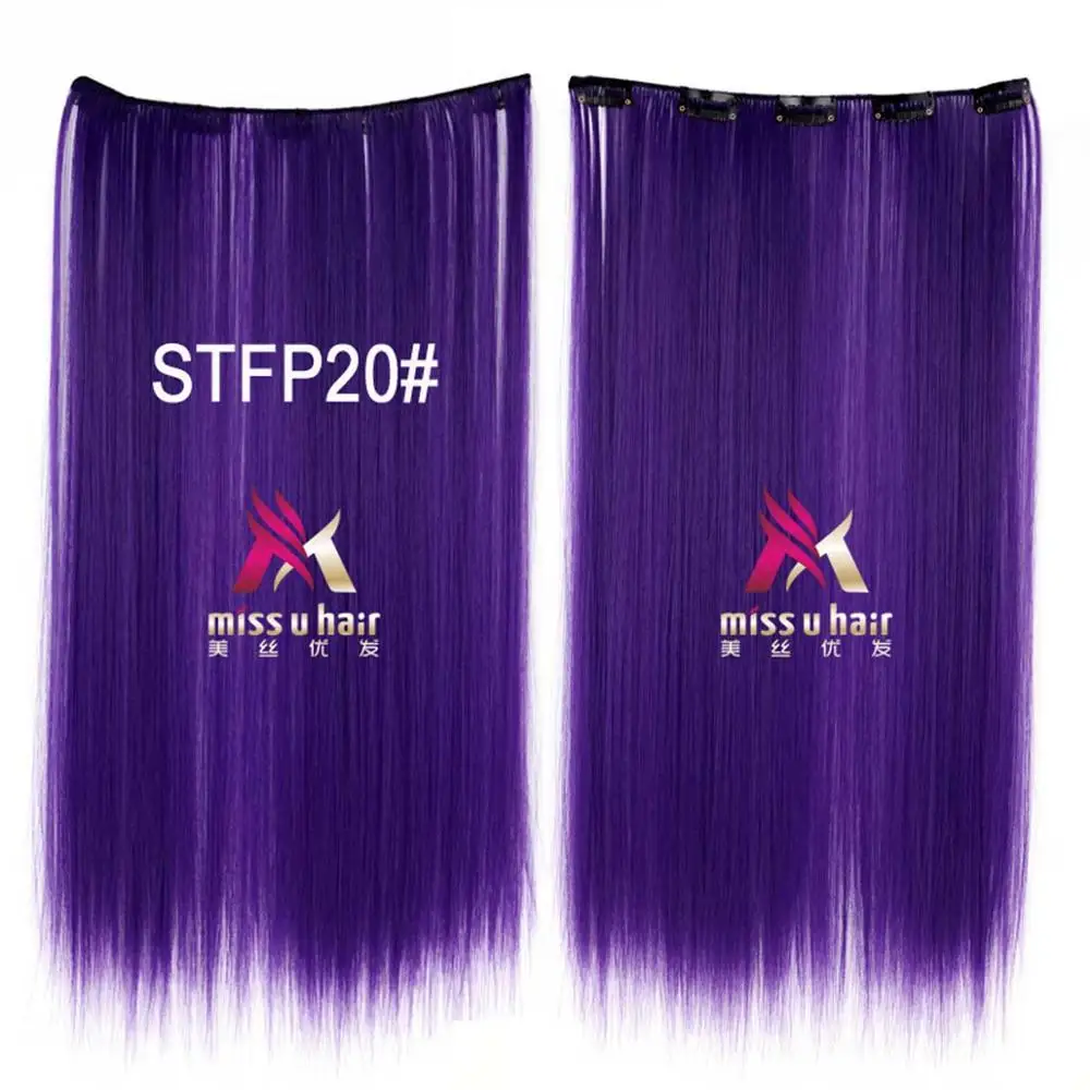 Miss U Hair 2" 50 см 50 г синтетический длинный прямой зажим для наращивания волос шт 2 шт в партии