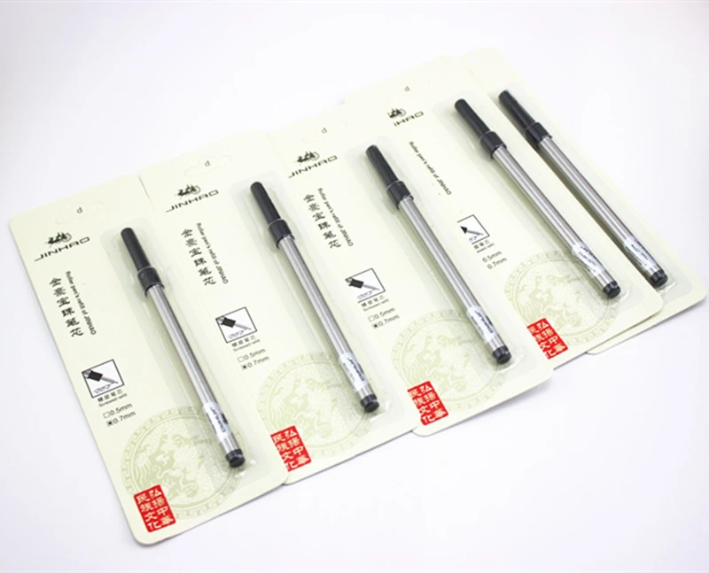 1/5pcs Stainless Steel Office Business Signature Ballpoint Rollerball Pen Refill 1/5pcs Stainless Steel Office Business Signature Ballpoint Rollerball Pen Refill