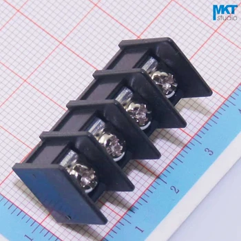 

100Pcs 4P B-Type 7.62mm Pitch Straight Pins PCB Electrical Screw Terminal Block