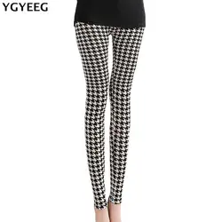 YGYEEG Новинка 2019 года для женщин's леггинсы для High Street хлопок Leggin повседневное цветочный леггинсы с принтами граффити мягкие модные