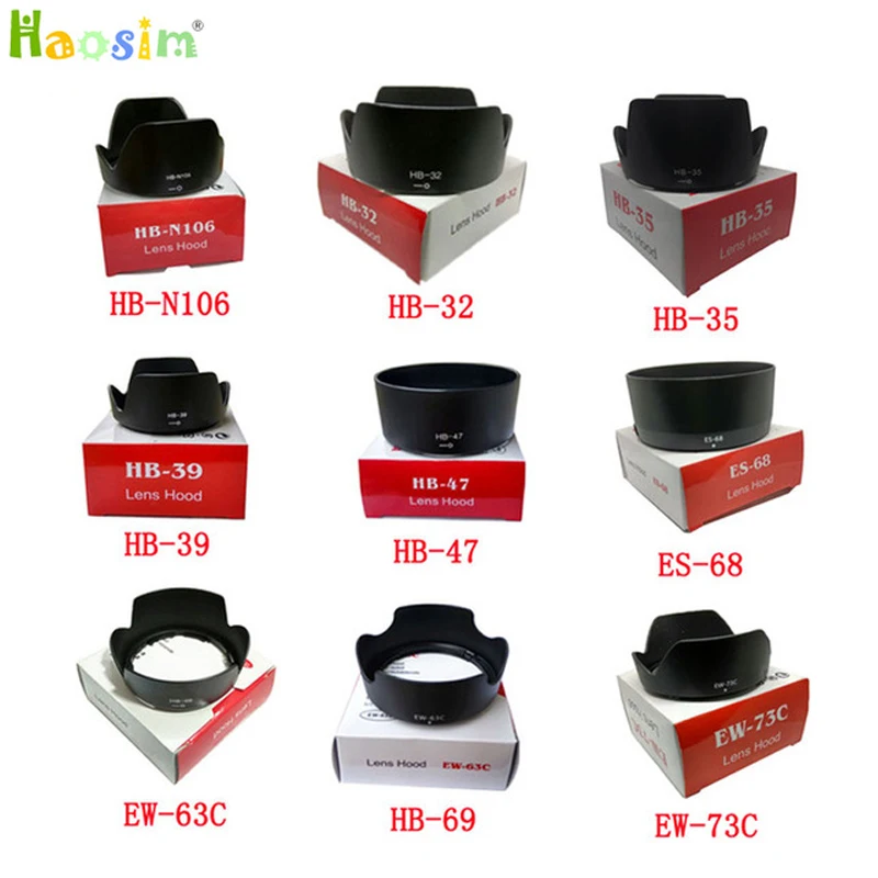 CAOMING HB-69 Lens Hood Shade for Nikon Camera AF-S DX NIKKOR 18-55mm F3.5-5.6 G VR II Lens Durable