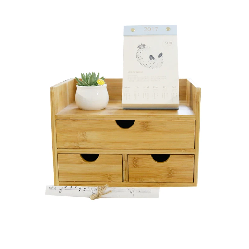 

Household Decor Storage Box Drawer Wood Cosmetic Organizer Makeup Drawers Jewelry Stationery Storage Admission Boxes
