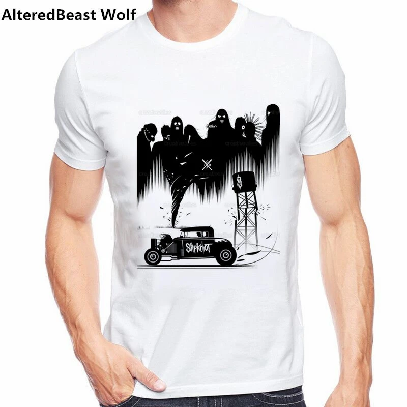 ブランドスリップノット Tシャツゴシック Tシャツパンクロッキングトップス服シャツ Tシャツ男性おかしい 19 ヒップホップがロック Tシャツ T Shirts Aliexpress