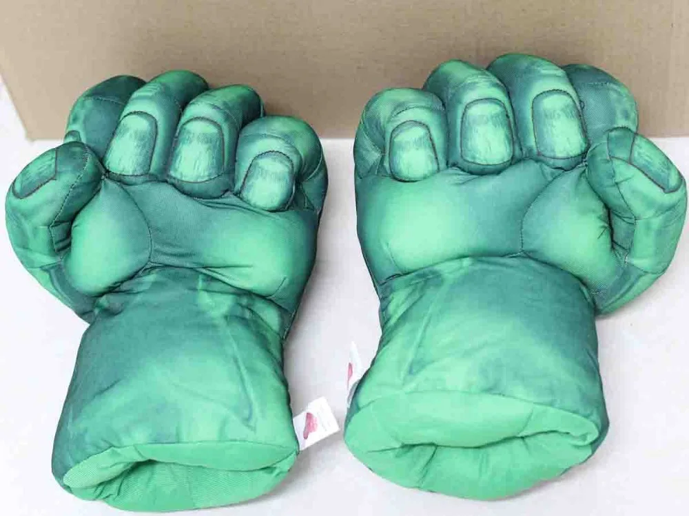 Green hulk plush gloves boxing gloves mufflerhulk plushgloves