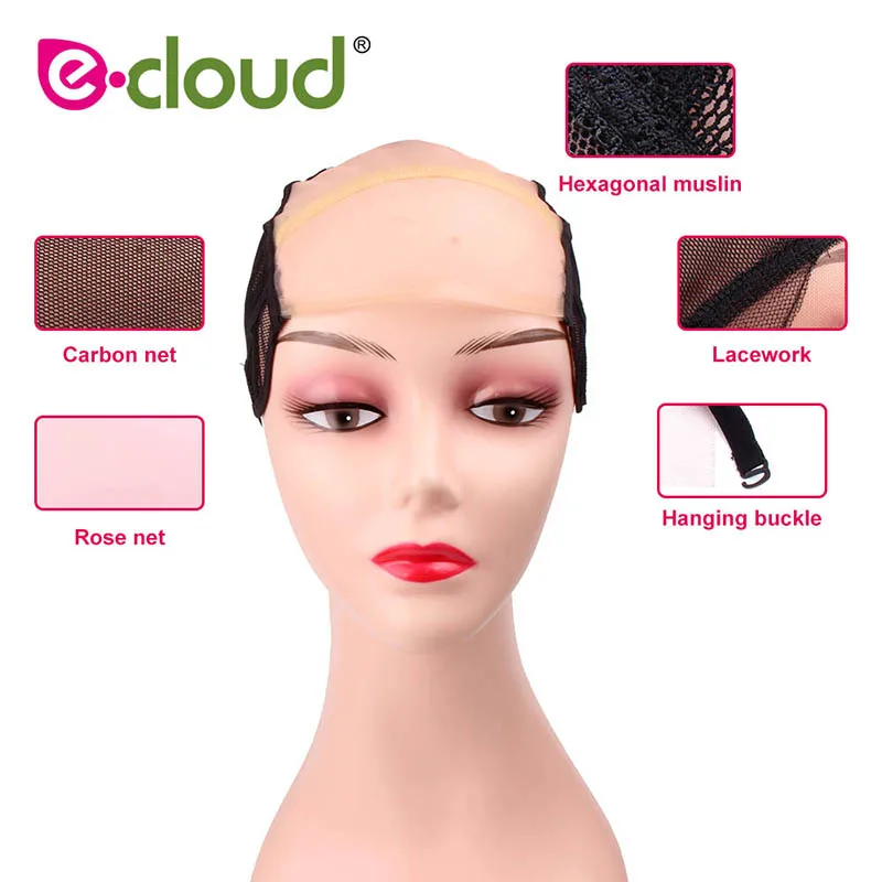 

Gluess Silk Swiss Lace Net Ear To Ear Stretch Wig Caps With Adjustable Straps Wig Caps For Making Wigs Invisible Caps For Women