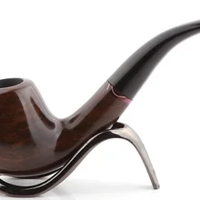 Высший сорт деревянная труба 9 мм фильтр табачная трубка серп стиль курительная трубка с инструментами ручной работы трубка из черного дерева принадлежности для курения