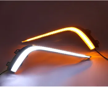 

Free shipping high quality led Daytime running lights For Buick envision with yellow light