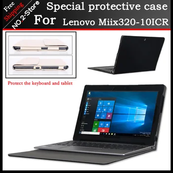 

Business Stand Pu leather case For lenovo Miix 320-10ICR 10.1inch tablet,Fashion keyboard Protective sleeve For Miix320-10