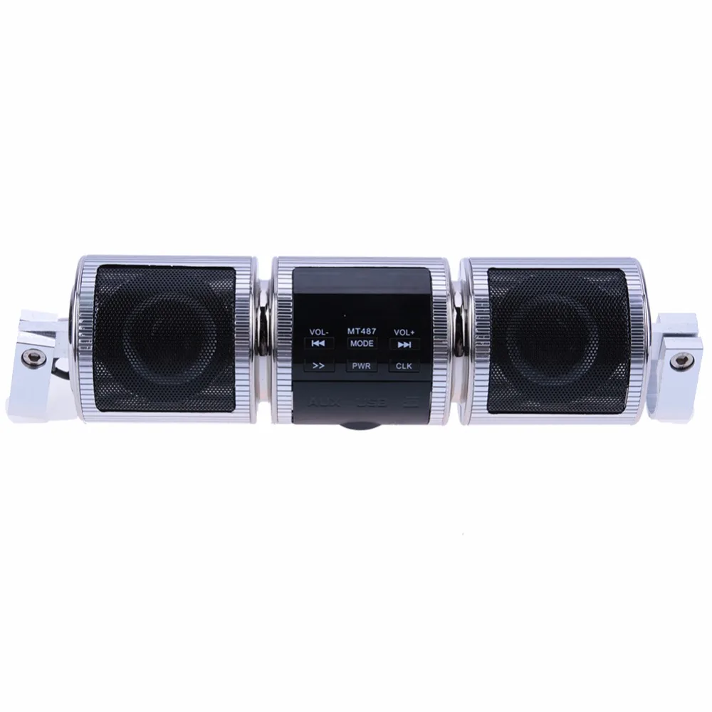 

1pcs Motor Bluetooth Audio MP3 FM Radio Sound Stereo Speakers Waterproof Amplifier Speaker Music Audio System Anti-theft Alarm