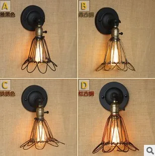 

Iron Vintage Wall Lamp Lights For Home In America Country Loft Industrial Edison Wall Sconce,Arandela Lamparas De Pared