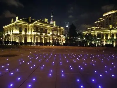 Decoração do Jardim Luz ao ar Gramado Livre Branco Morno Frio Azul Rodada Rgb Levou Inground Lâmpada 1 w ce Rohs Certificação B109-20 32 led inground light