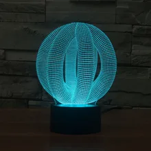 Новинка круглый шар 3D свет красочный сенсорный светодиодный визуальный свет подарок праздник атмосферная настольная лампа