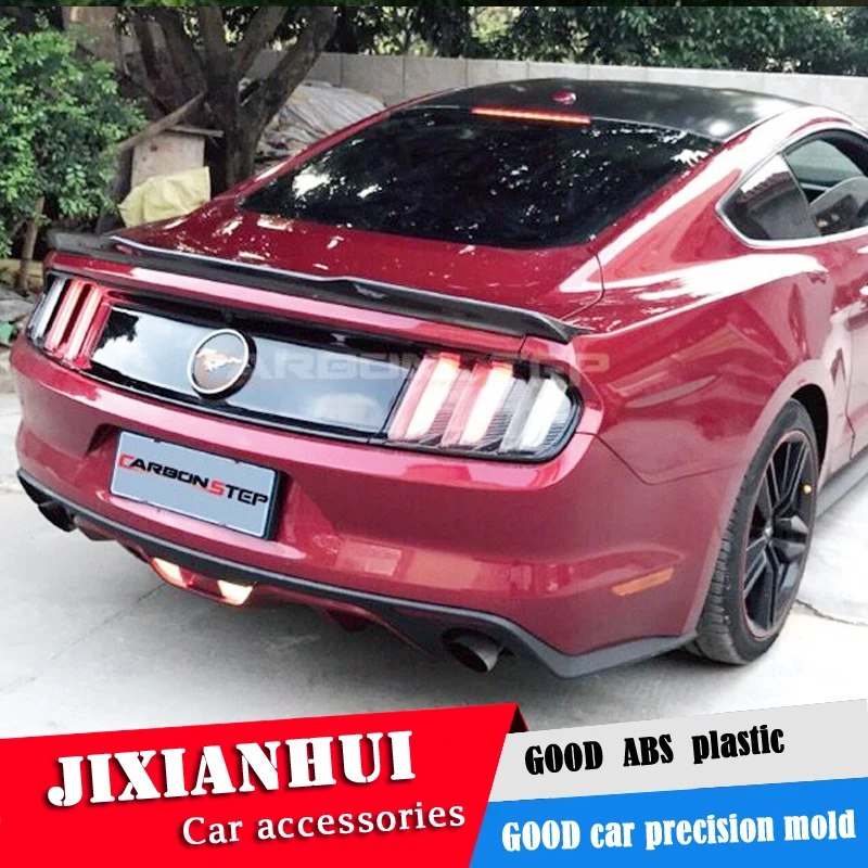 

For Mustang Spoiler 2015-2018 Ford Mustang Spoiler jpk ABS plastic Material Car Rear Wing Color Rear Spoiler