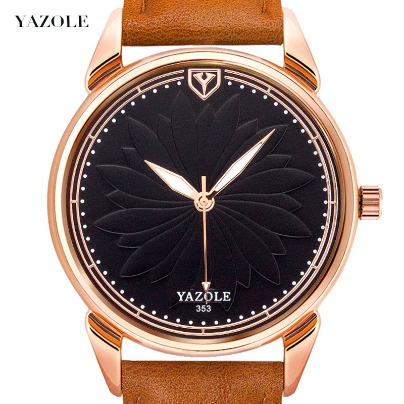 

YAZOLE Mens Business Male Watch 2018 Fashion Classic Gold Quartz Wrist Watch Watches Men Clock Relogio Masculino Christmas