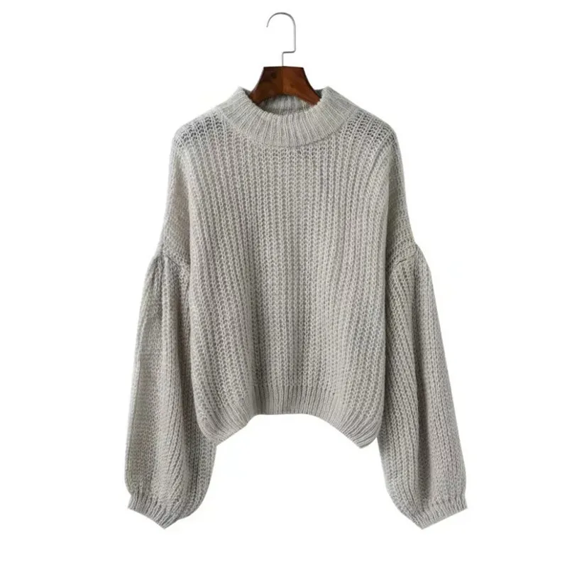  Long Sleeve Winter Pullovers Korean Knitted Femme Women Sweaters Mohair Sweater Loose Jumper Roupas Feminina 40OC1016