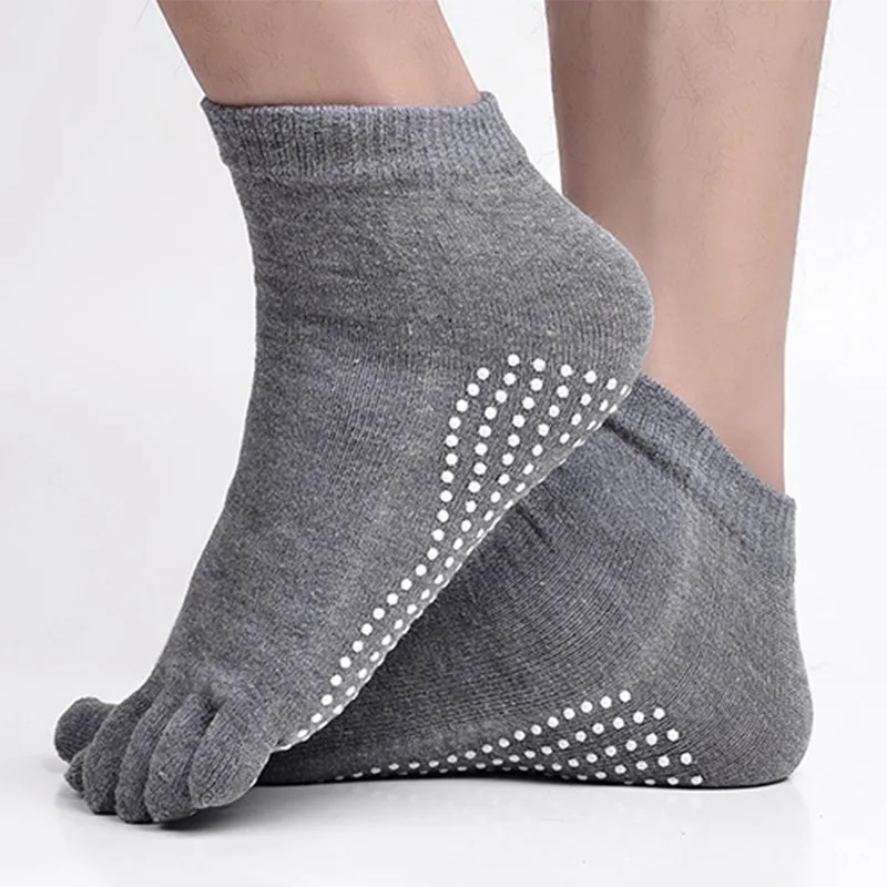 Спортивные носки для фитнеса с пятью носками, противоскользящие, дышащие, альпинистские, походные, беговые, мужские носки для йоги