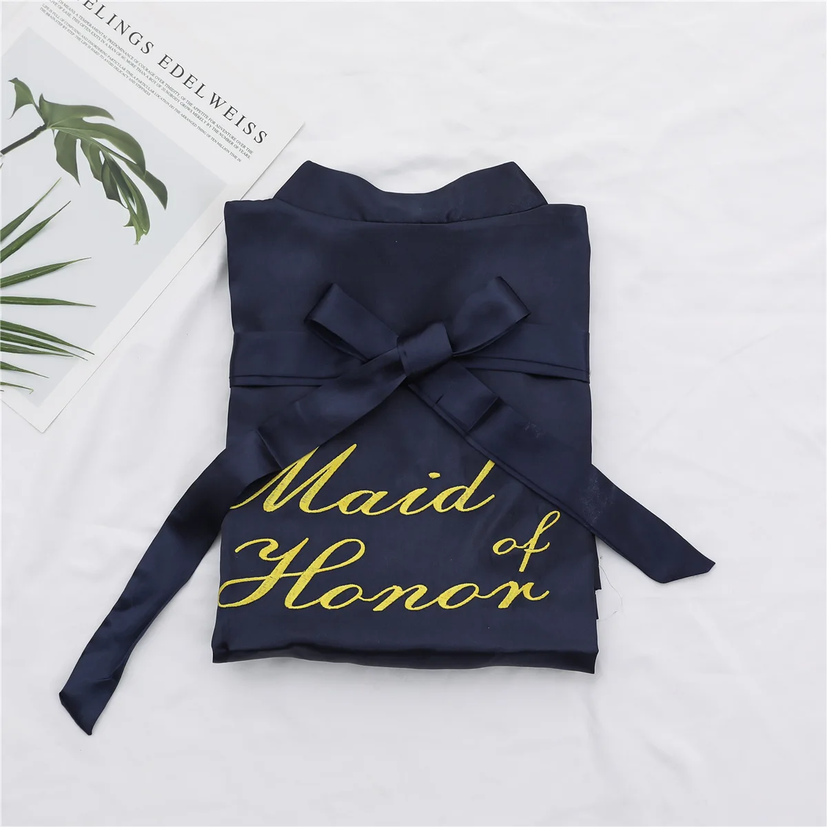 Шелк пятнистый халат Свадебные платья с вышивкой невесты кардиган невесты