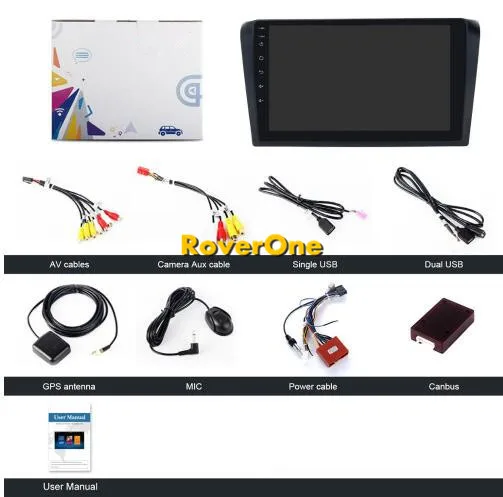 Excellent RoverOne Android 9.0 Car Multimedia System For Mazda 3 Axela 2003 - 2009 Octa Core Radio GPS Navigation Media Player PhoneLink 5