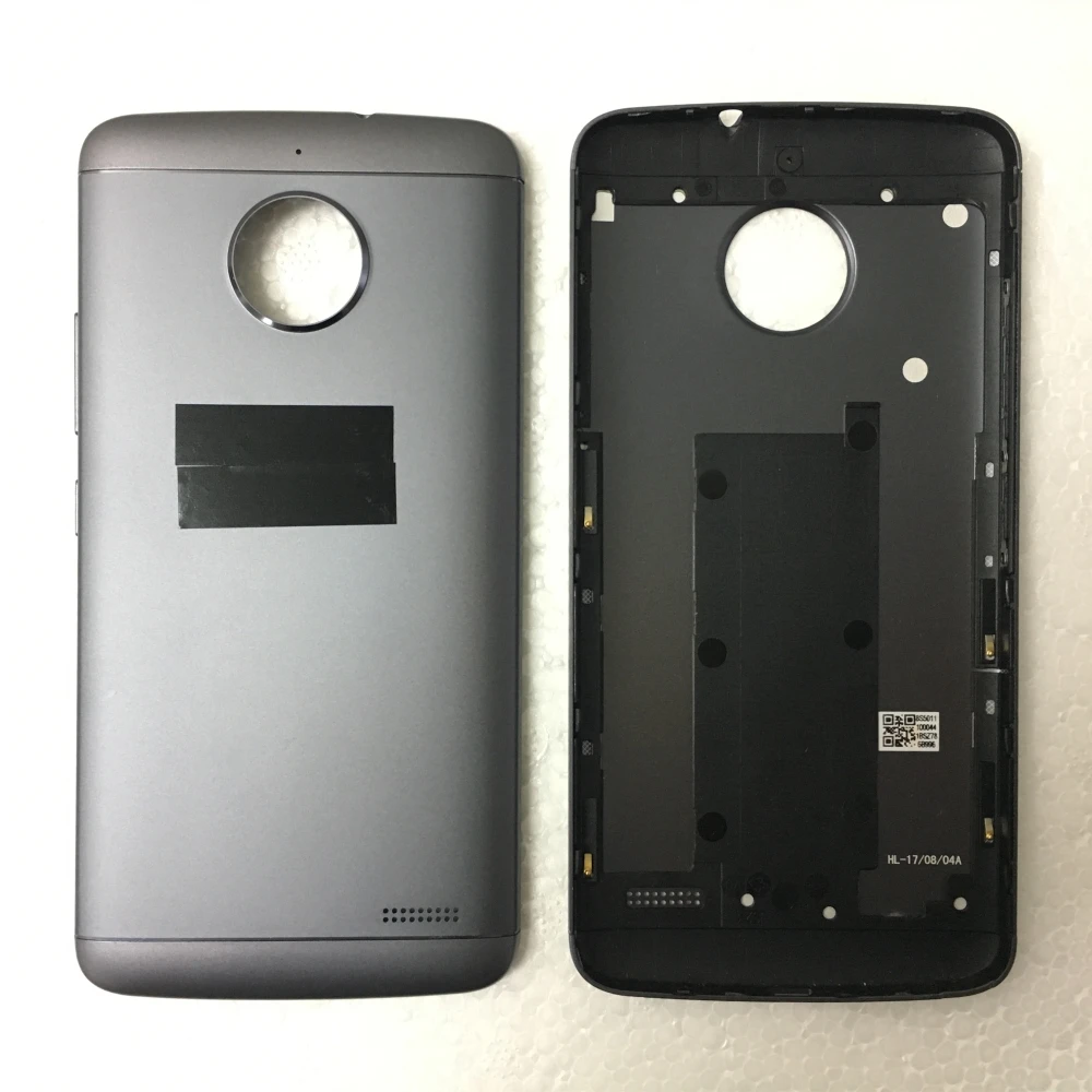 100% оригинальная новая серая крышка аккумулятора для Motorola Moto E4 стеклянная задняя