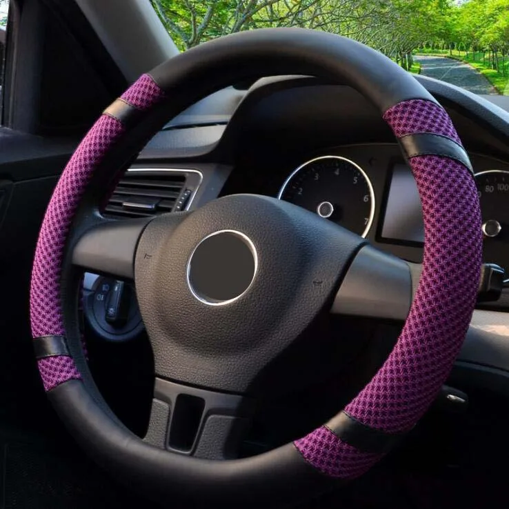 rete automobile 38cm Universal Car Steering Wheel Cover antislip breathable fashion ice silk grace design | Автомобили и