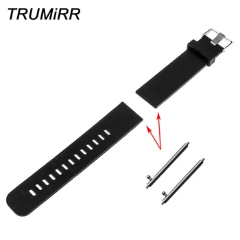 

20mm Quick Release Watch Band Silicone Rubber for Samsung Gear S2 Classic R732 & R735 Moto 360 2 42mm Steel Buckle Band Bracelet