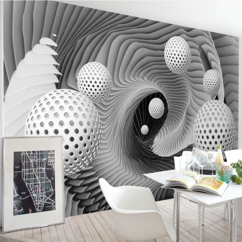 Custom 3d Wall Mural Wallpaper Modern Abstract Art Painting Aliexpress