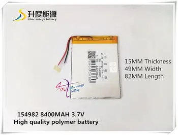 

3.7V 8400mAh 154982 ( polymer lithium ion battery ) for GPS;VR;AR;DVR;tablet pc;POWER BANK