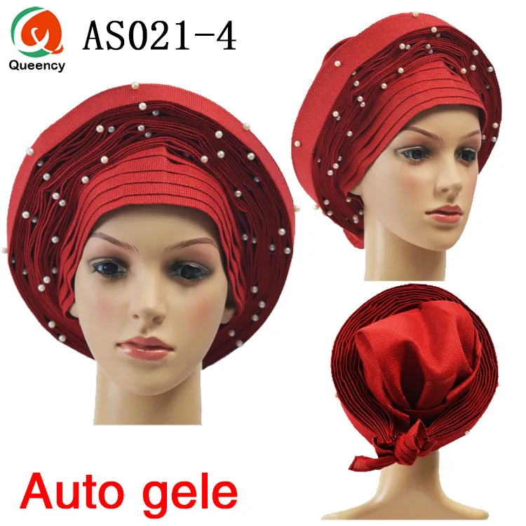 Queency Африканский готовые дамы Асо Оке авто-геле Headtie для свадьбы Multi-Цвет доступны DHL AS021