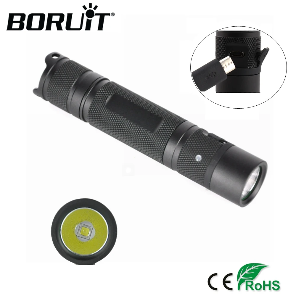 

BORUiT X2R LED Flashlight XM-L2 U2 High Power 2000LM Torch Powerful 18650 Waterproof Lantern Bicycle Camping Lighting