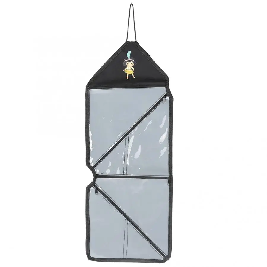 Прозрачный портативный настенный подвесной для хранения сумка складной органайзер для хранения с гладкой молнией двери дома Органайзер