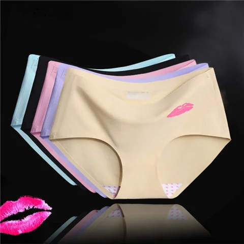

3 pcs/lot Slimgirl Women's Sexy Panties Strong Elastic Mid-waist Ice Silk Seamless Briefs Female Big Size Intimates S-XXL