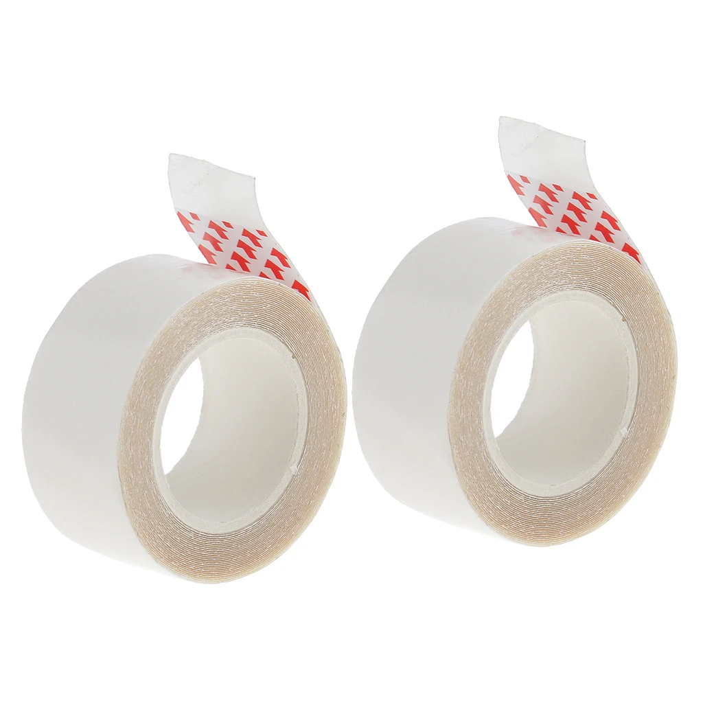2 Rolls Clear Double Sided Wigs Tape for Skinweft Hair Extension Toupees Hairpiece 3 Yards - 2 x 300cm/0.79 x 118.11in