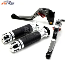 CNC Handlebar Motorcycle Handle Bar Grips Adjustable Clutch Brake Levers For KTM 690 SMC 690SMC-R 690Duke 690 Duke R 2012 2013