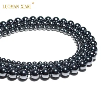 

Wholesale AAA 100% Natural Top Titanium Magnetic Energy Stone Beads For Jewelry Making DIY Healthy Bracelet Necklace 6/8/10/mm